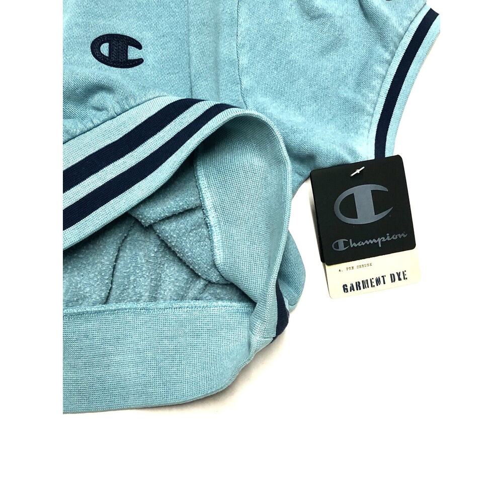 Champion Cropped Short Sleeve Sweatshirt Womens Sz L Fleece Crop Top Large NWT - Picture 4 of 8